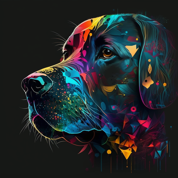 Leinwandbild Labrador 40x40cm